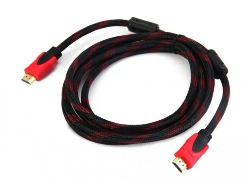 Кабель HDMI-HDMI круглий 1.4v 5м