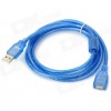 Кабель USB 2.0 подовжувач 1.5м мама-тато AM-AF подовжувач Блакитний