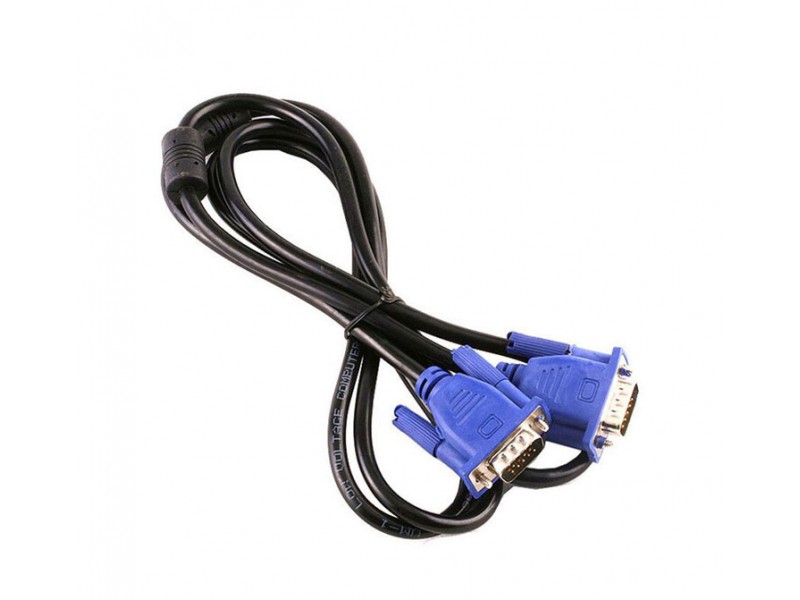 Кабель адаптер VGA-VGA BLACK 1.5м