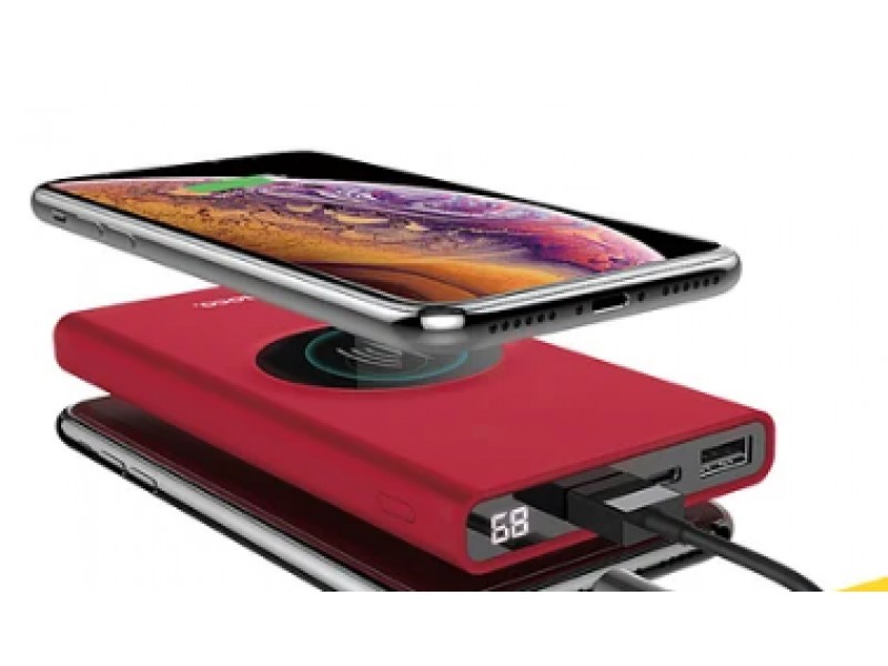 Power Bank з бездротовим зарядом QI 20 000 мАч (Часний)