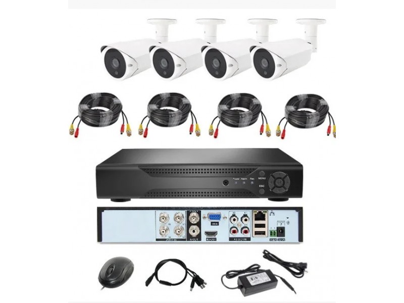 Система спостереження 4 камери AHD KIT 1080P