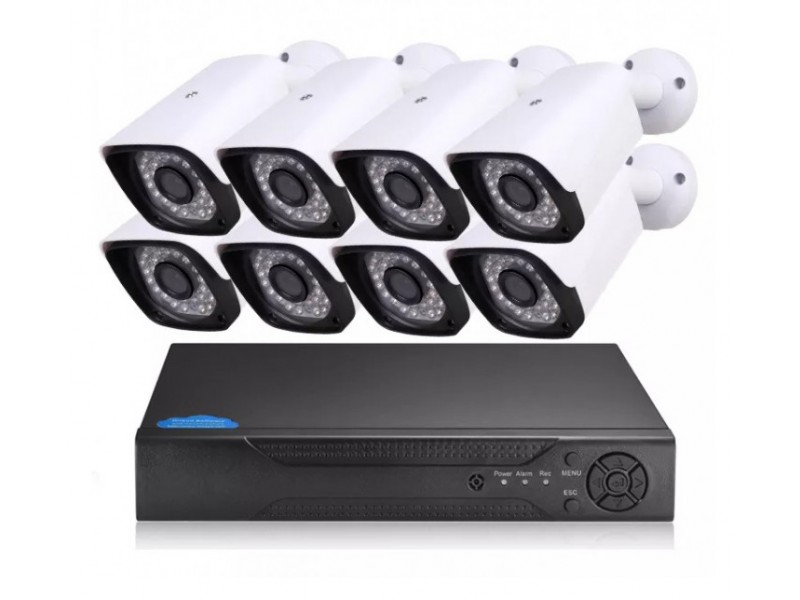 Комплект відеоспостереження AHD 8(камер) KIT 1080P