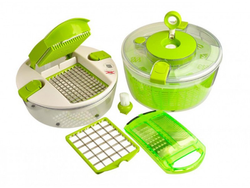 Овощезка універсальна Multi Salad Chef ( Зелений) Овощезка універсальна Multi Salad Chef ( Зелений)