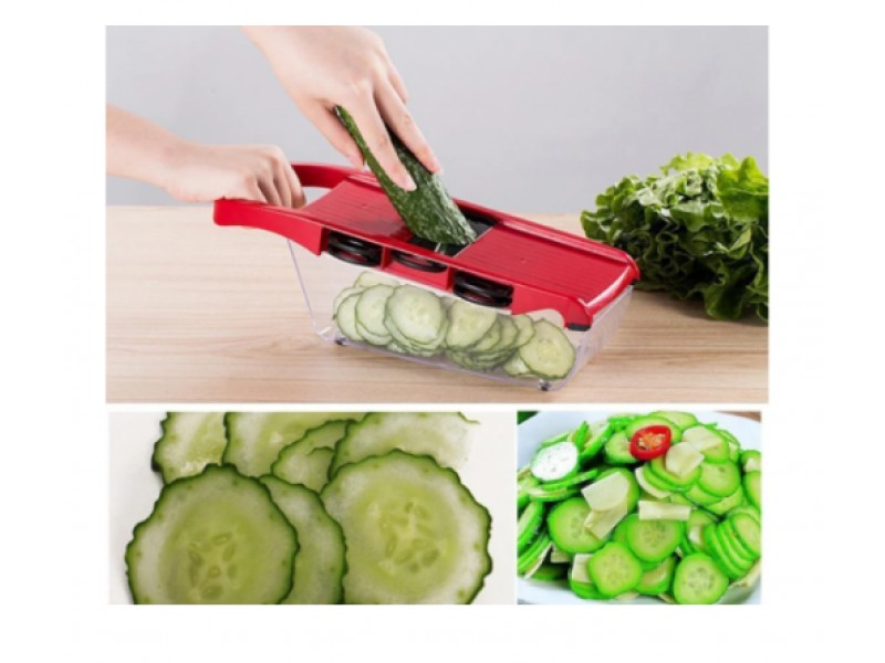 Мультислайсер овочерезка Mandoline Slicer 6 in 1 c контейнером
