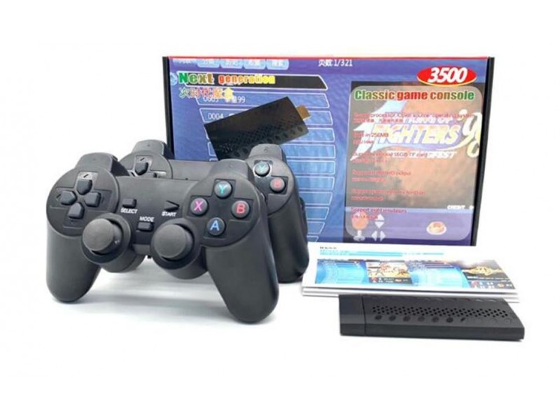 Ігрова консоль Classic Game Console 3500 Ігор +16 ГБ мапа пам'яті (на 2 джойстика)