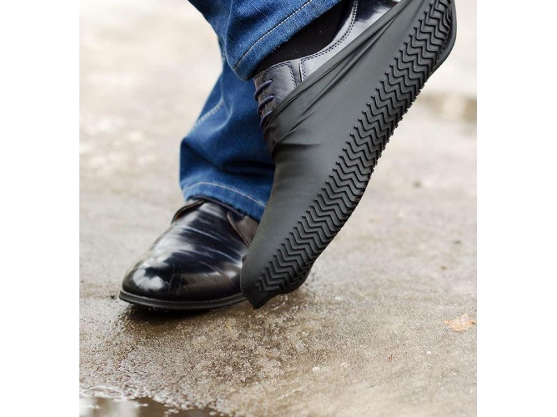 Чехли-бахили Чорні "L"(від дощу і болота для будь-якого взуття)