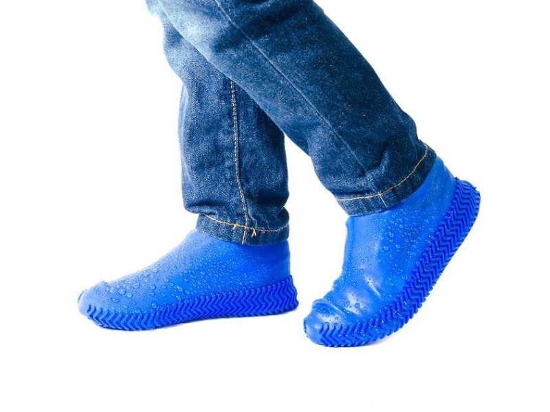 Чехли-бахили Сині "L" від дощу і бруду для будь-який взуття