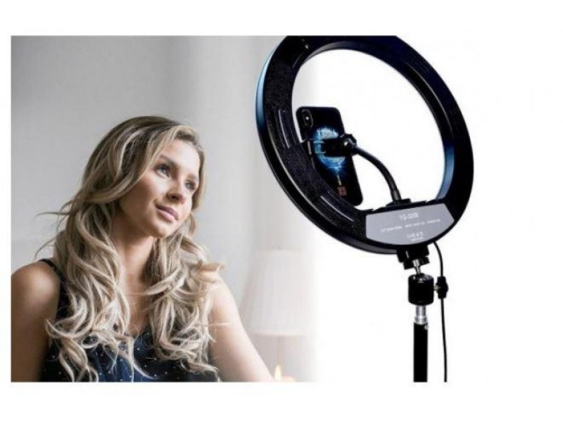Кільцева LED лампа Ring Fill Light 320B з держаком для телефону