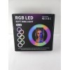 Різнобарвлена кільцювання LED лампа 20 см з держаком для смартфону MJ20 RGB