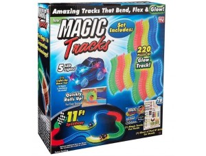 Створений конструктор Magic Tracks 220 деталей, гнучка гоночна траса конструктор