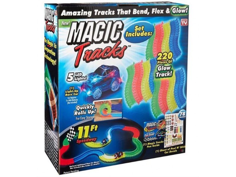 Створений конструктор Magic Tracks 220 деталей, гнучка гоночна траса конструктор Створений конструктор Magic Tracks 220 деталей, гнучка гоночна траса конструктор