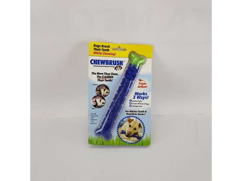 Собака щітка для чистки зубів, кісточка для собак, Chewbrush Собака щітка для чистки зубів, кісточка для собак, Chewbrush
