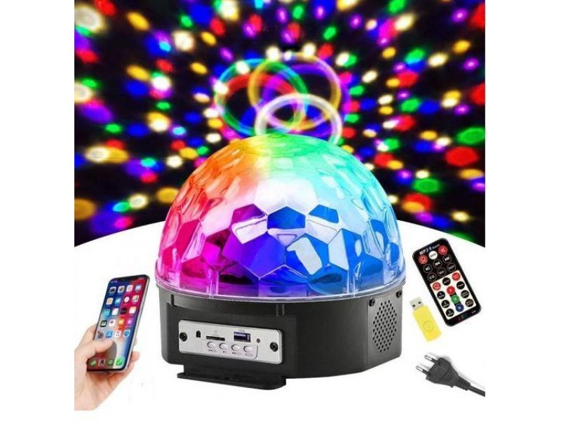 Світлодіодний диско куля Bluetooth Music Ball + Флешка + Пульт Диско-шар світлодіодний Led Magic Ball Світлодіодний диско куля Bluetooth Music Ball + Флешка + Пульт Диско-шар світлодіодний Led Magic Ball
