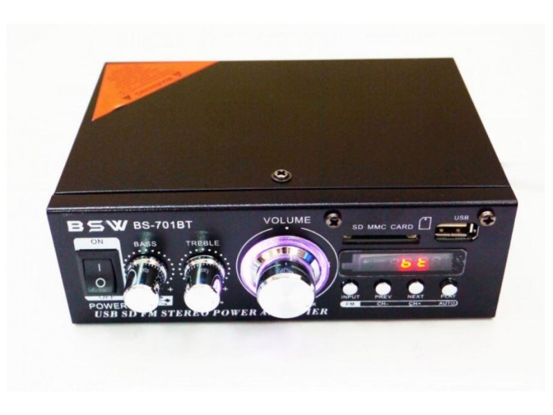 Підсилювач BSW BS-701BT Bluetooth Стерео