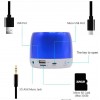 Портативна переносна Bluetooth колонка Hpestar H17 (синя) Портативна переносна Bluetooth колонка Hpestar H17 (синя)