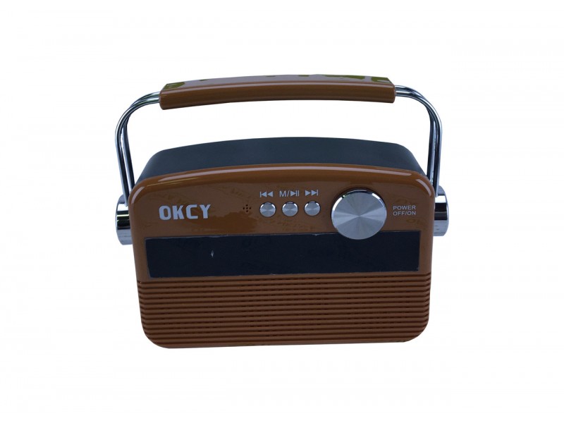 Радіоприймання акустика - це портативна акустика Okcy A11 (коричневий) Радіоприймання акустика - це портативна акустика Okcy A11 (коричневий)
