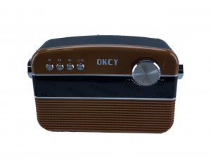 Портативне радіо колонка Okcy A13 (коричне)