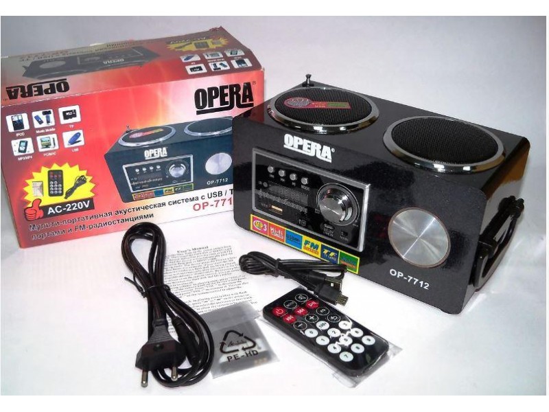 Акустичний стовпчик Opera OOP-7712 MP3 SD USB FM AUX Акустичний стовпчик Opera OOP-7712 MP3 SD USB FM AUX