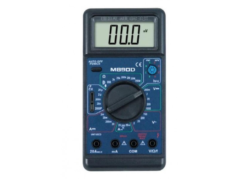 Цифровий тестер мультиметр для вимірювання струму Digital M890D