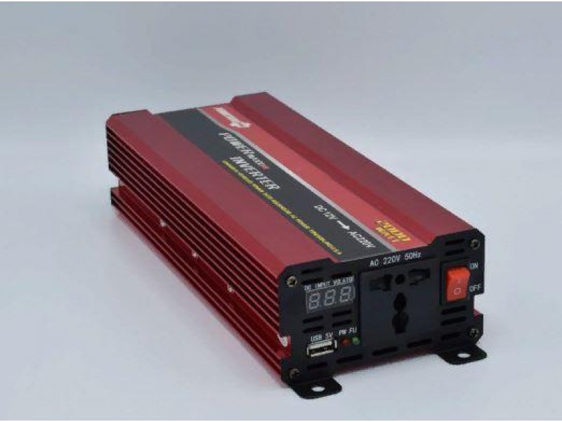 Преобразователь PowerOne Plus 12V-220V 2000W + USB/LED (SSB-2000W)