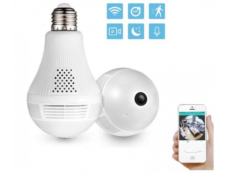 Wi-Fi IP-камера FV-A3608 960PH(L) у вигляді лампочки з об'єктивом 360 градусів Wi-Fi IP-камера FV-A3608 960PH(L) у вигляді лампочки з об'єктивом 360 градусів