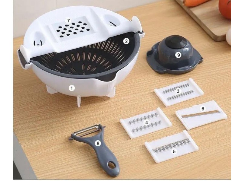 Овощезка, мультислейсер, терка Wet Basket Vegetable Cutter ART-01449 Овощезка, мультислейсер, терка Wet Basket Vegetable Cutter ART-01449