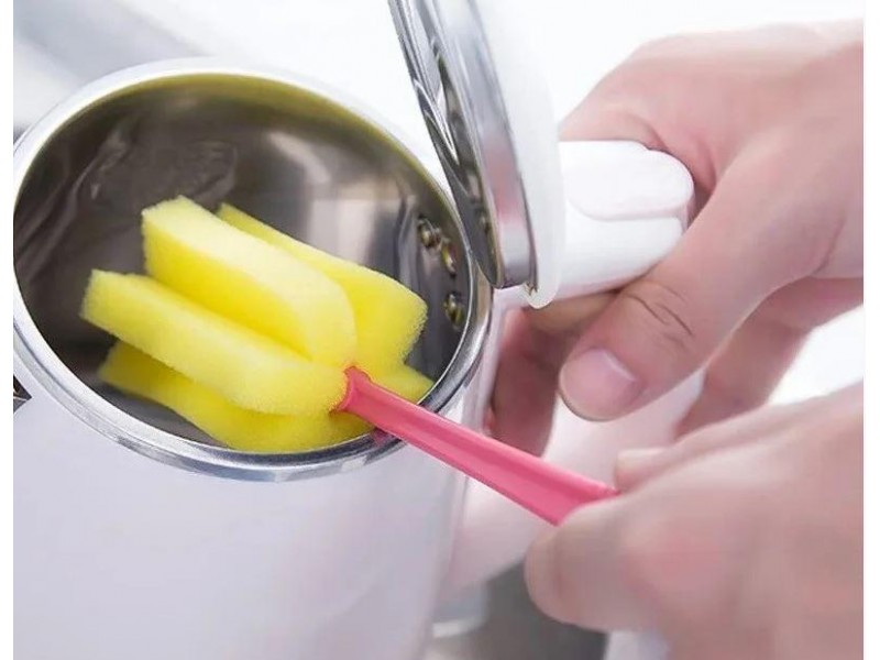 Губка універсальна з ручкою для миття посуду