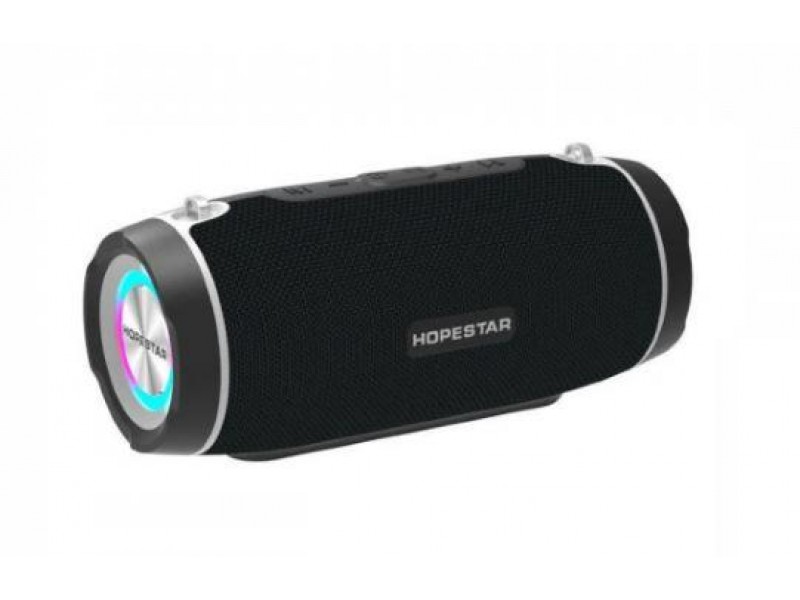 Колонка Портативна Bluetooth з динамічним освітленням Hpestar H45 Чорно-серя