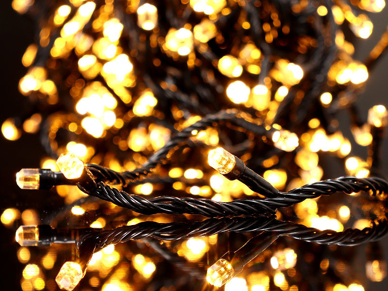 Гірлянда декорування велика 300LED (плитний білий) LED300W-8 (черний провід) Гірлянда декорування велика 300LED (плитний білий) LED300W-8 (черний провід)