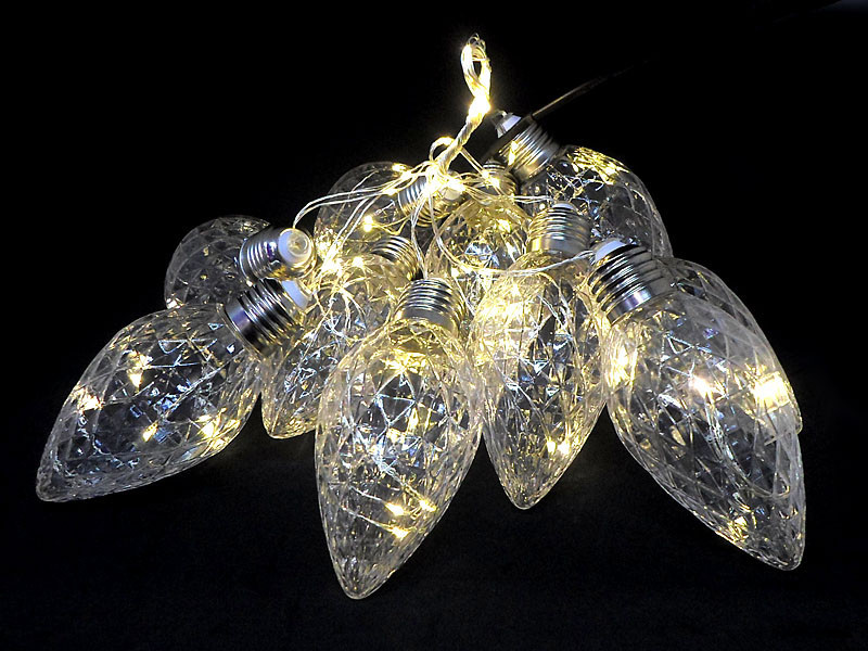Гірлянда новорічна 10 шишок 10см (різновітна) LAMP-10-M