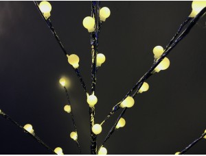 Гірлянда новорічне дерево фольга скло Silver 1,5м 66LED (плитний білий) TREE-1-5-WW-3