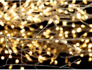Гірлянда новорічного штору 3,0мХ1,0м Крапля 300LED (теплий білий) COPPER-WIRE-300WW-8