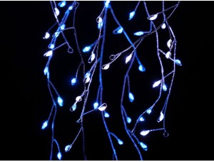 Гірлянда новорічного штору 3,0мХ1,0м Крапля 300LED (розновітні) COPER-WIRE-300M-8