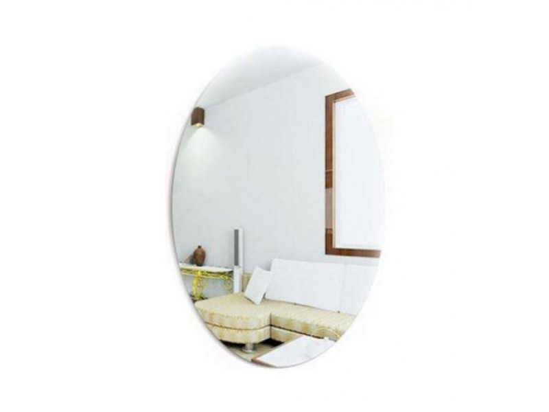 Овальне акрилове зеркало самоклеєні 27*42 см / Дзеркальна наклейка на стіну Овальне акрилове зеркало самоклеєні 27*42 см / Дзеркальна наклейка на стіну