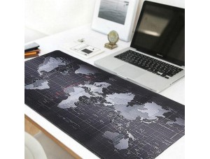 Килимок для мишки ігрова поверхня ЯКІСТЬ Карта світу 90 на 40 см