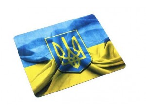 Килимок для мишки ігрова поверхня Якість Прапор України 18 на 22 см