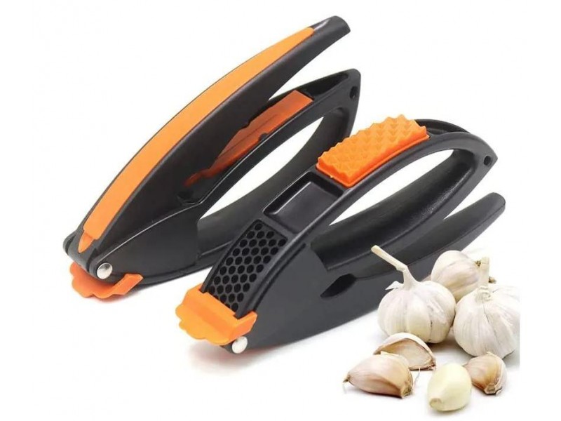 Прес для часнику Multifunctional Garlic Presser Часникниця + ніж для чищення овочів + паличка для очищення прес