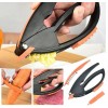 Прес для часнику Multifunctional Garlic Presser Часникниця + ніж для чищення овочів + паличка для очищення прес