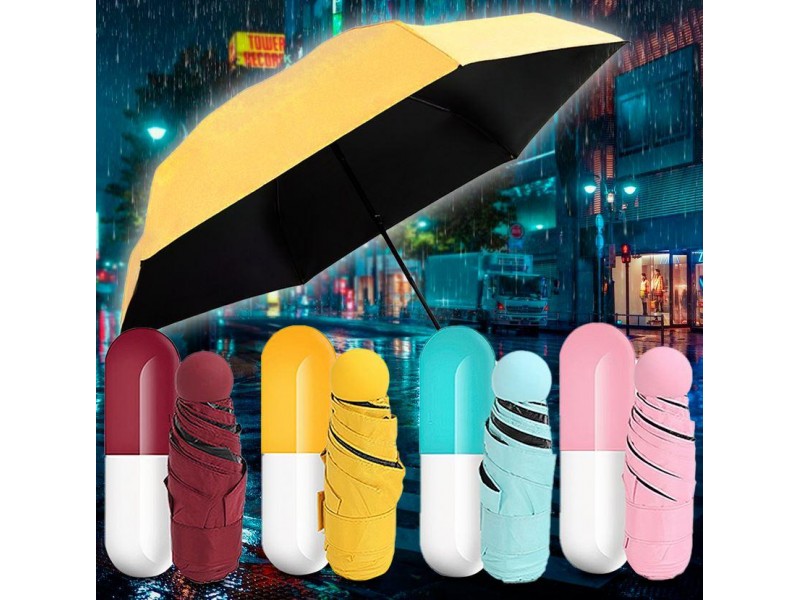 Компактна парасолька капсула (mix)