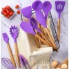 Набір кухонного приладдя 12 предметів Kitchen Set фіолетовий