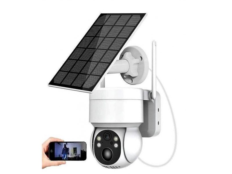 Камера відеоспостереження 360 градусів на сонячній батареї W06 App ICSEE 2mp