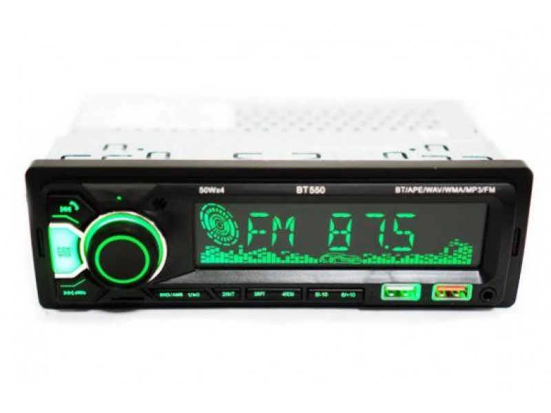 Автомагнітола BT 550 MP3/USB/AUX RGB підсвітка