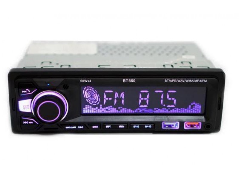 Автомагнітола BT 560 MP3/USB/AUX RGB підсвітка