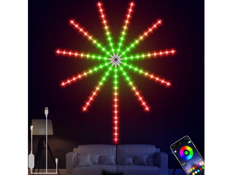 Феєрверк світильник 28key kit bt музичний APP Led LIGHT SF-9