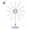 Феєрверк світильник 28key kit bt музичний APP Led LIGHT SF-9